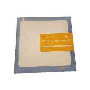 REAL SIMPLE memo mousepad  New - 60 sheets on matching mouse pad Christmas Gift